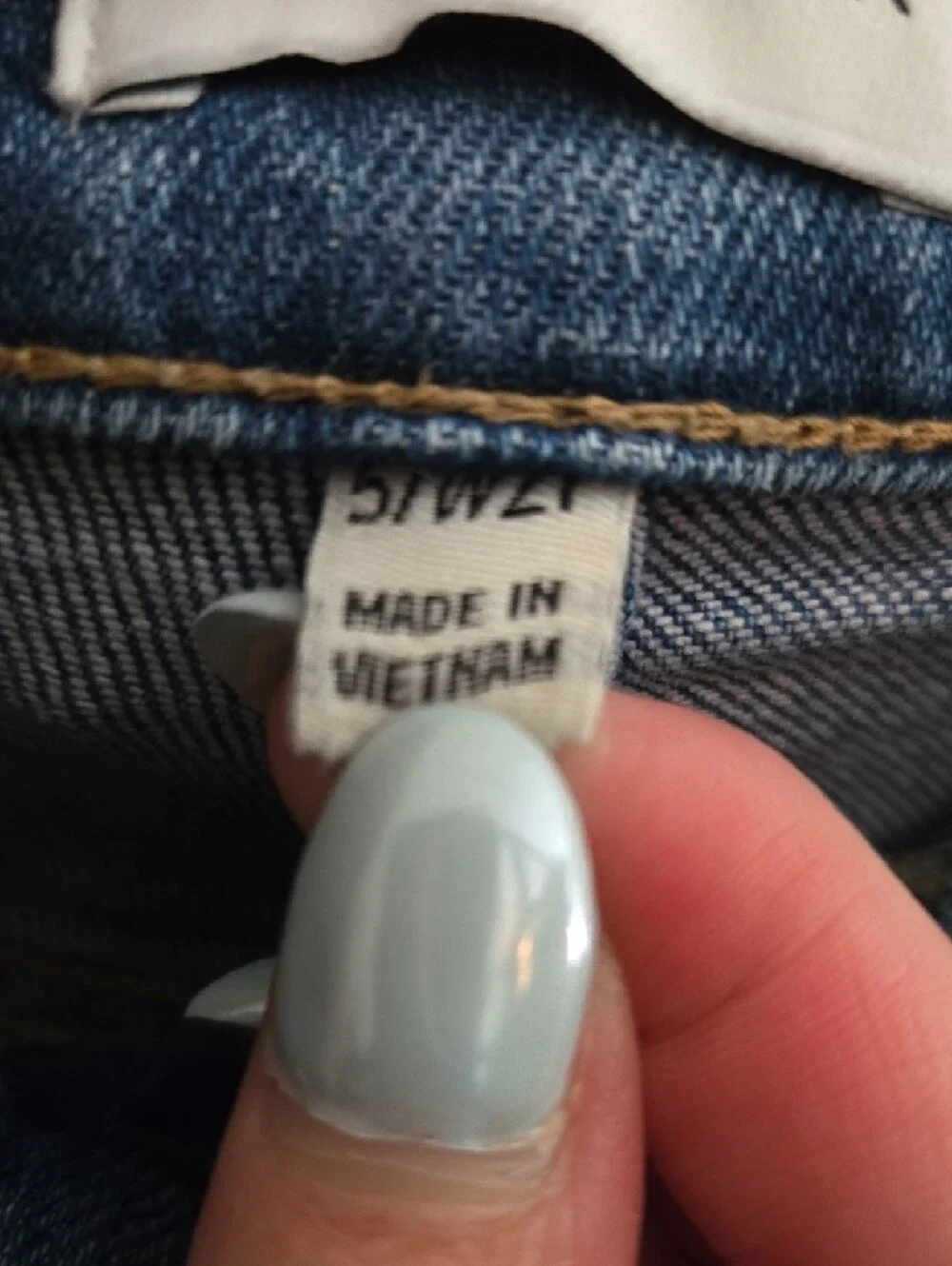 Sneak Peek Two-Tone Light & Medium Blue Cropped Jeans